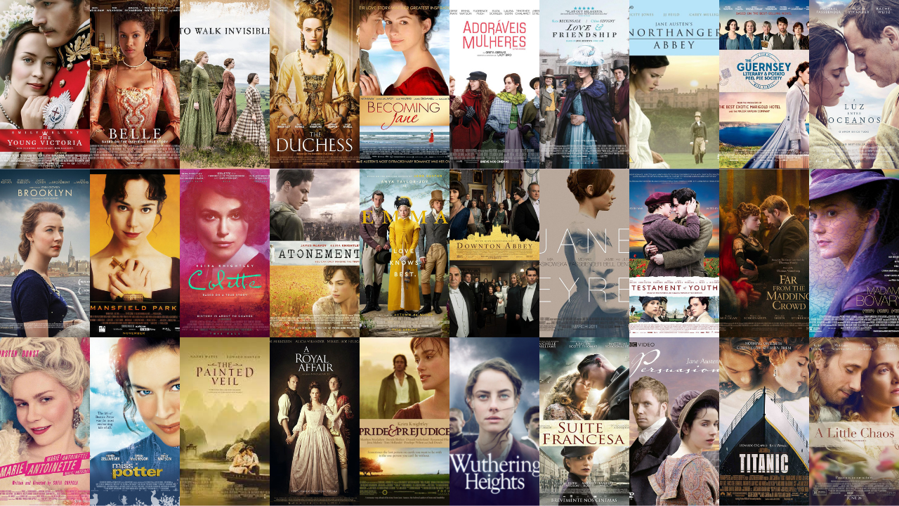 32 Filmes de Época para fãs de Jane Austen e mais – Biblioteca Secreta